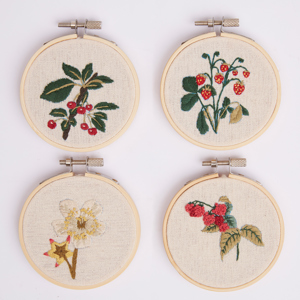 RHS Embroidery Hoop Decoration Kit Summer Berries